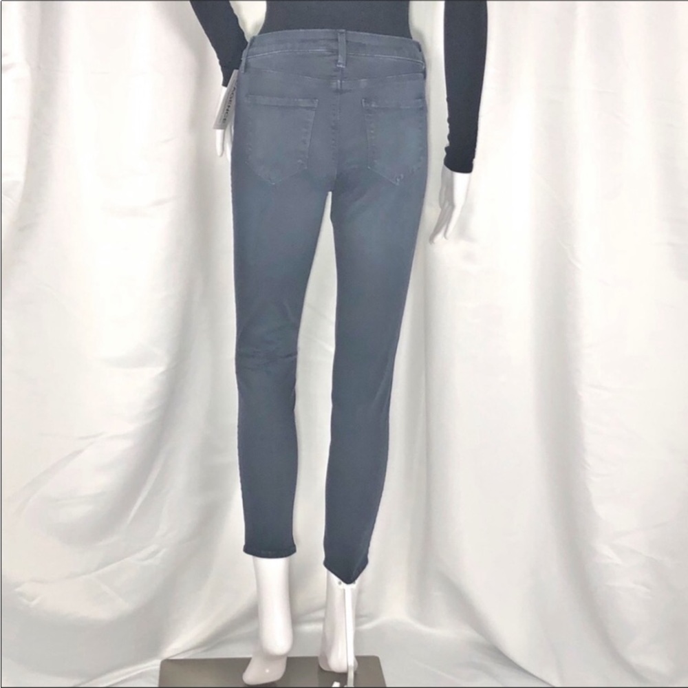 L’Agence Blue Ash Margot High Rise Skinny Crop Sz25 Zip Fly Button Close 5Pocket - Picture 6 of 16